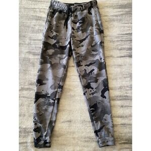 Nike Pants Mens SMALL Gray Black Camo Joggers Dri-Fit Training Sweatpants Active